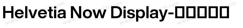Helvetia Now Display字体转换